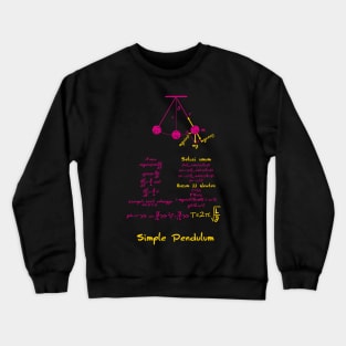 Physics T-shirt - Simple pendulum Colour Crewneck Sweatshirt